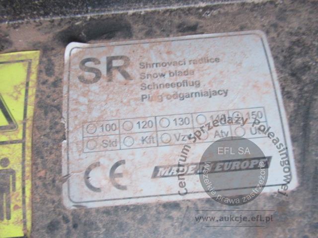 6 - Stalowy pług śnieżny do odgarniania STIGA 120 cm
