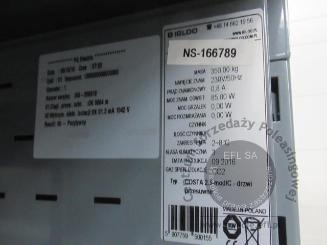 12 - Regał chłodniczy łączony IGLOO  2016r.