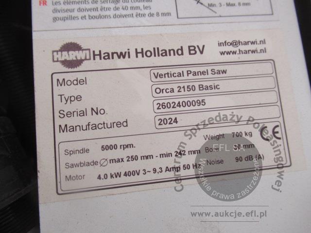 21 - Pionowa piła panelowa HARWI typ ORCA 2150 Basic 2024r.