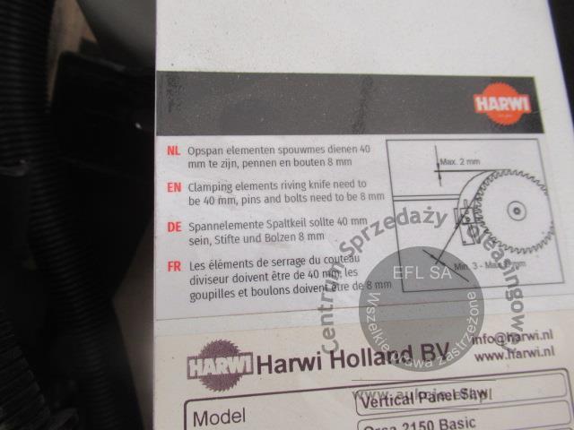 33 - Pionowa piła panelowa HARWI typ ORCA 2150 Basic 2024r.