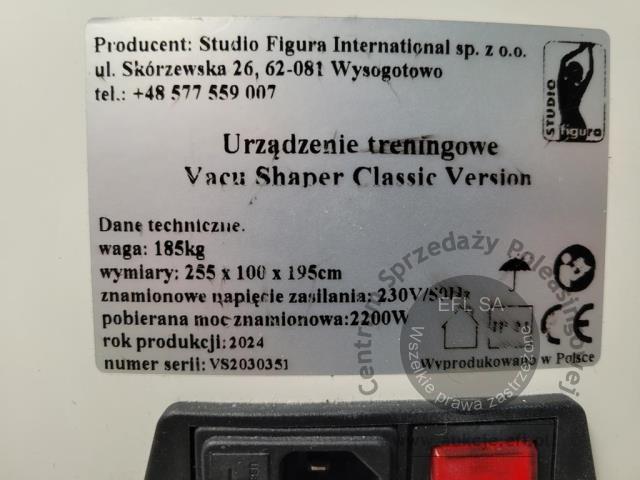 8 - Urządzenie treningowe Vacu Shaper Classic Version  2024r.