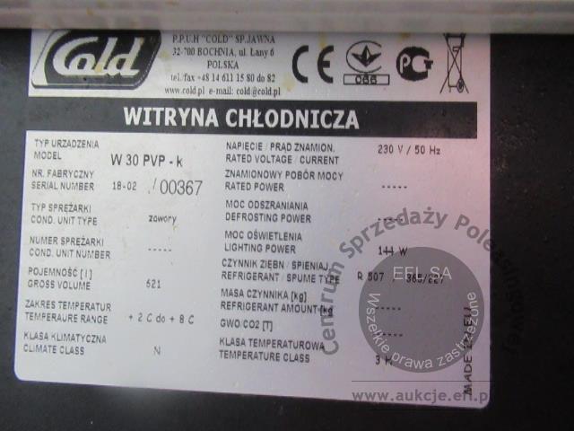 8 - Lada chłodnicza COLD model W30PVP-K 2018r.