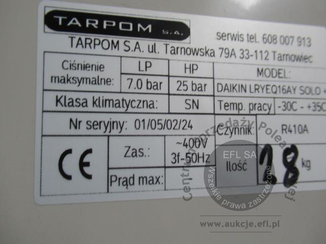 8 - Agregat chłodniczy Daikin 2024r.