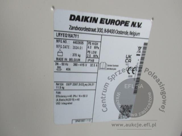 9 - Agregat chłodniczy Daikin 2024r.