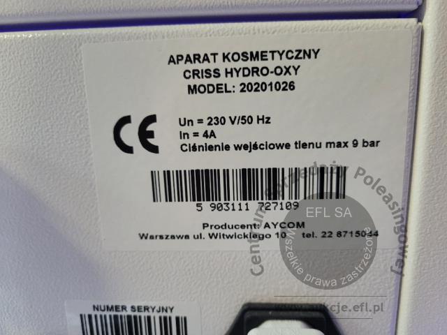 9 - Urządzenie kosmetyczne AYCOM HYDRO-OXY
