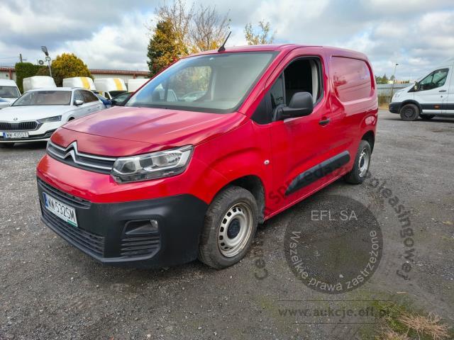 1 - Citroen Berlingo Van 1.5 BlueHDi M Clu 2021r. WW532SM USZKODZONY UWAGA!! Pojazd znajduje się w firmie Arctos Sp. z o.o. Warszawa, Al. Krakowska 7, 02-183 Warszawa