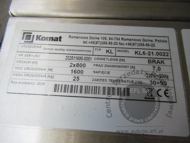 11 - Bemar wodny KOMAT Model: KL 6-21.0033 i KL6-21.022