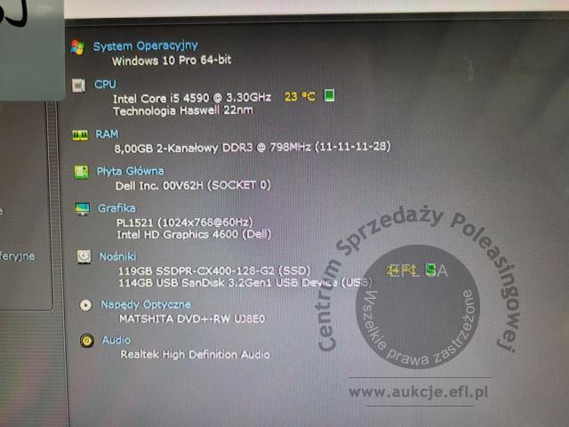 6 - Komputer stacjonarny Dell Optiplex 9020