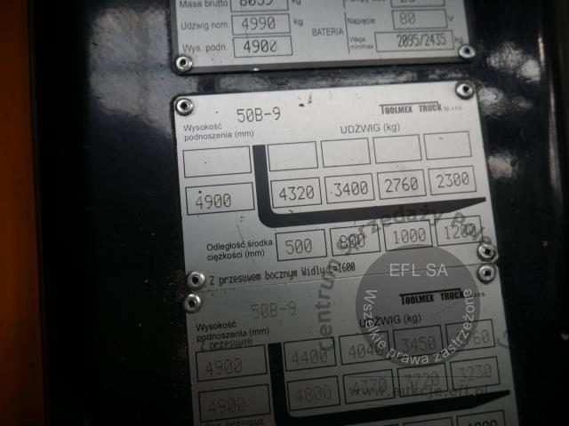 13 - Wózek widłowy elektryczny HYUNDAI 50B-9 2020r.