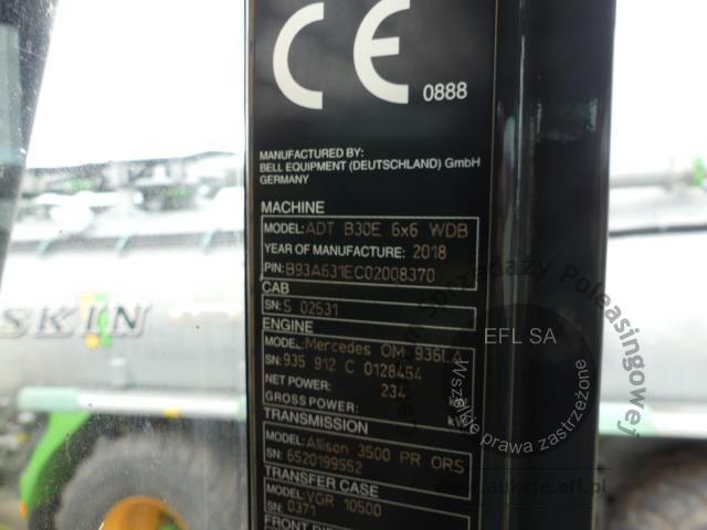 16 - Wozidło BELL ADT B30E 6X6 WDB 2018r.