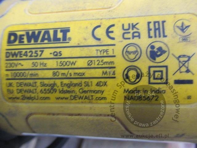4 - Szlifierka kątowa DEWALT -DWE4257 - QS