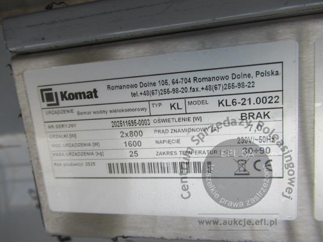 10 - Bemar wodny KOMAT Model: KL 6-21.0033 i KL6-21.022
