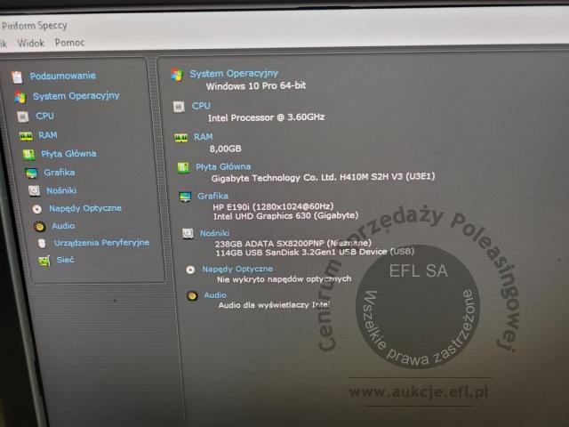 4 - Komputer stacjonarny + monitor dotykowy FEC AM-1015