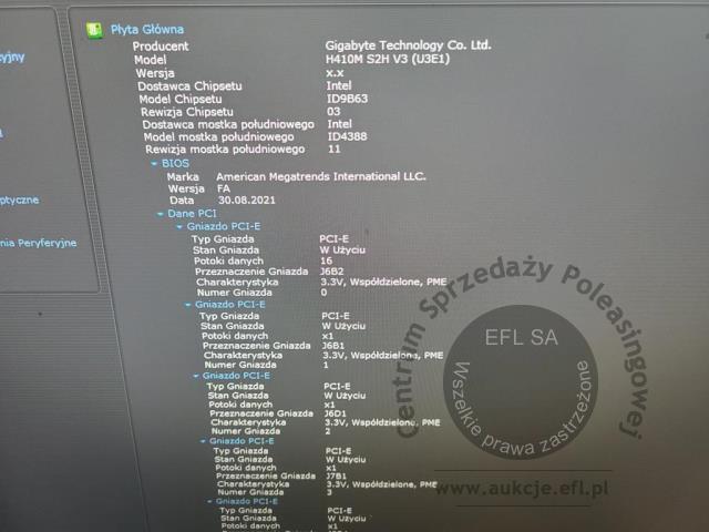 7 - Komputer stacjonarny + monitor dotykowy FEC AM-1015