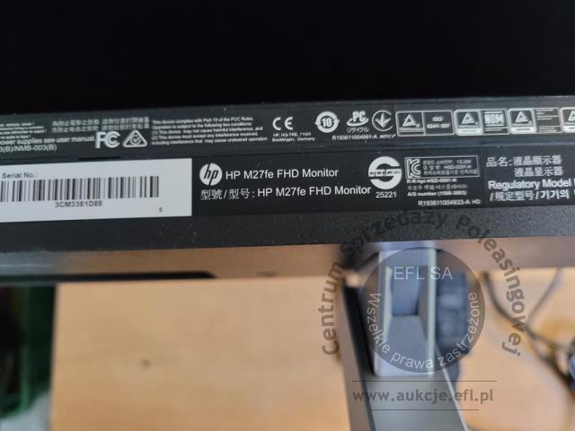 9 - Komputer HP Pro Mini 260 G9 z monitorem HP M27fe