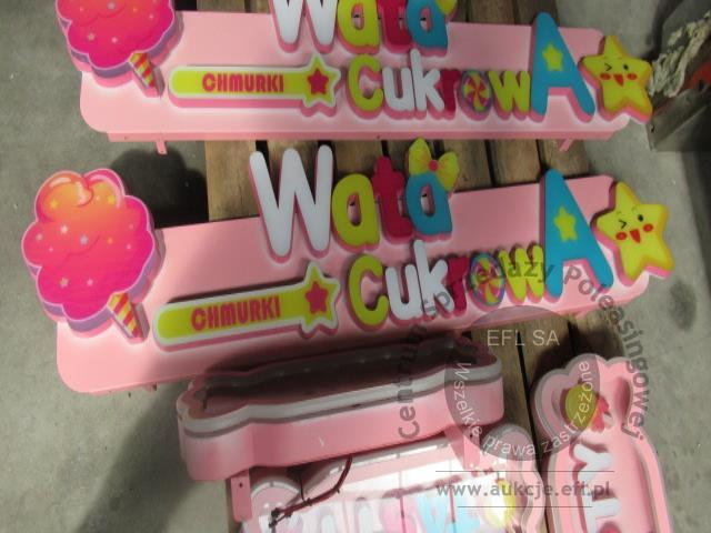 33 - Automat vendingowy - maszyna do produkcji i sprzedaży waty cukrowej CT-606
