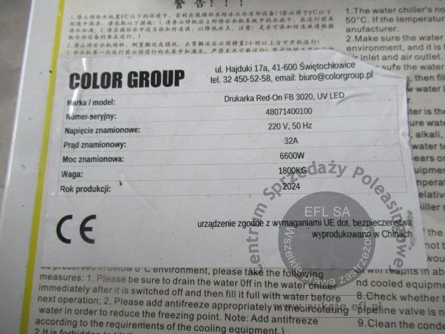 18 - Drukarka stołowa Red-On FB 3020 UV, LED 2024r.
