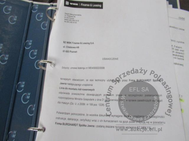 32 - Linia do montażu kół rowerowych Holland Mechanics