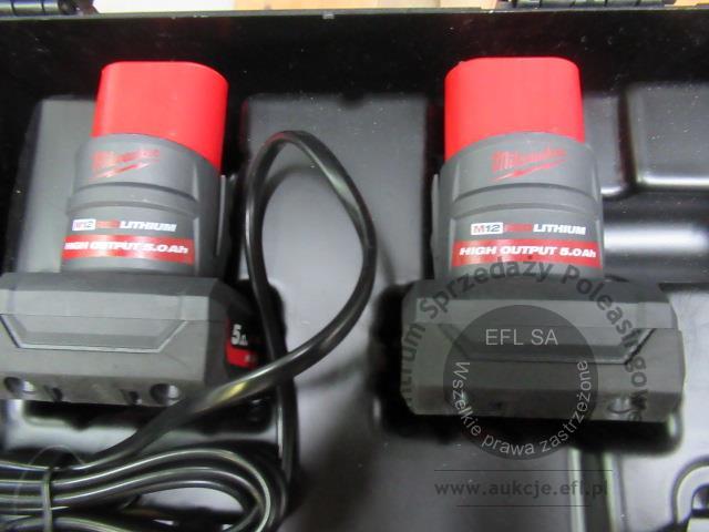 8 - Klucz udarowy aku. Milwaukee zestaw M12FCIWF12G3-5
