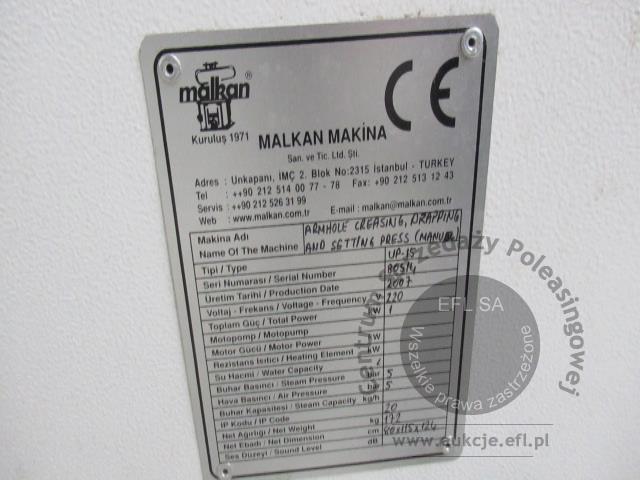 42 - Linia do prasowania odzieży - marynarek, żakietów