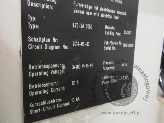 18 - Pilarko-frezarka do forniru Langzauner  LZ 5-2A 3050   2021r.