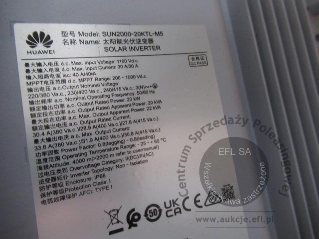 15 - Elementy instalacji fotowoltaicznej  , Magazyn energii Huawei 10kWh