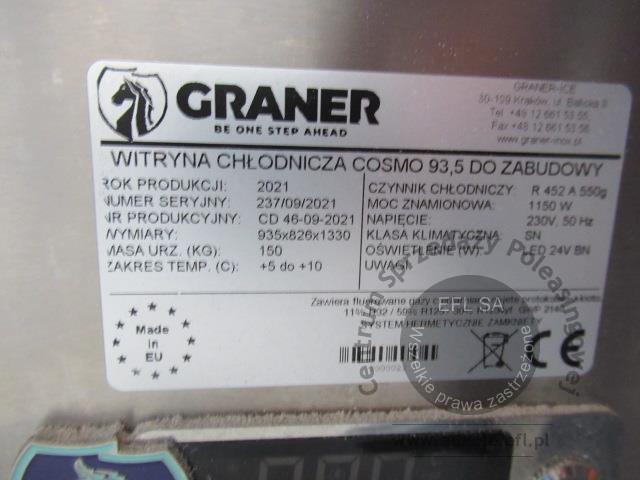 5 - Witryna chłodnicza GRANER model COSMO 93,5 2021r.