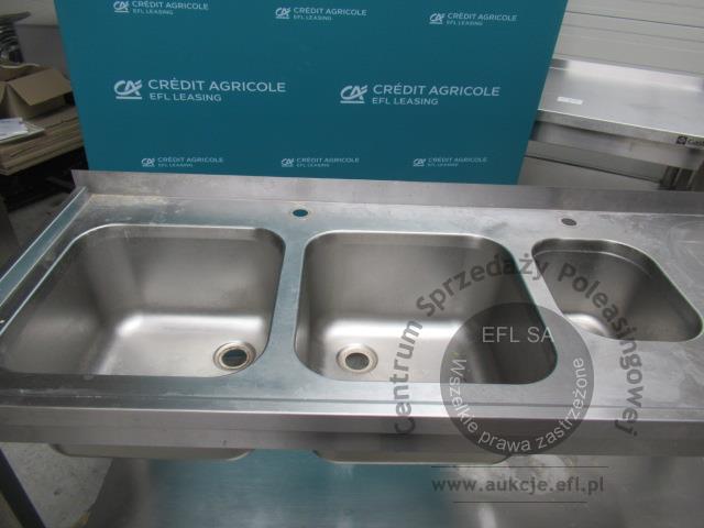 2 - Stół ze zlewem 3 komorowym GastroChef 1600x600x850