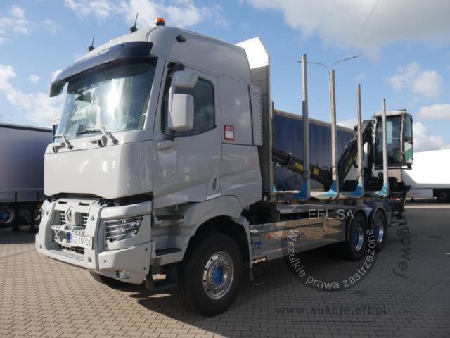 1 - Ciężarówka do transportu drewna RENAULT / VP K520 DE13 6X4 MEDIUM 2024r.