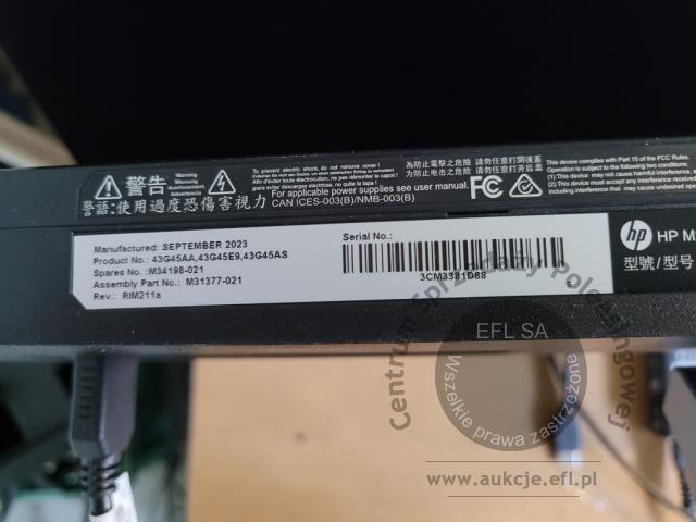 8 - Komputer HP Pro Mini 260 G9 z monitorem HP M27fe