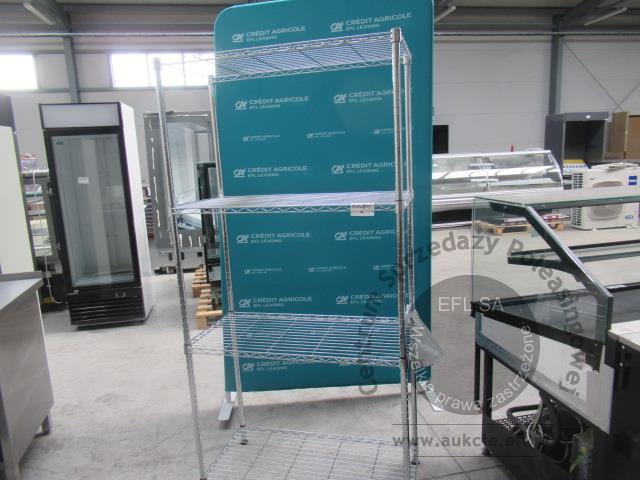 3 - Regał magazynowy 4 półkowy chromowany