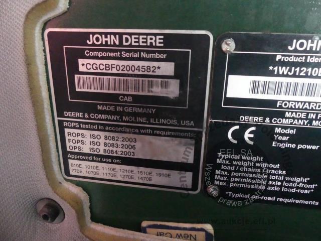 27 - Maszyna leśna Forwarder John Deere 1210E  2014r.