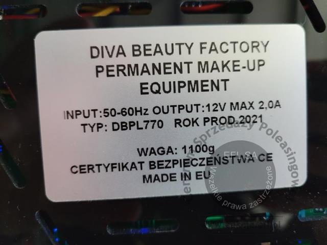 12 - Urządzenie kosmetyczne DIVA BEAUTY FACTORY 2021r.