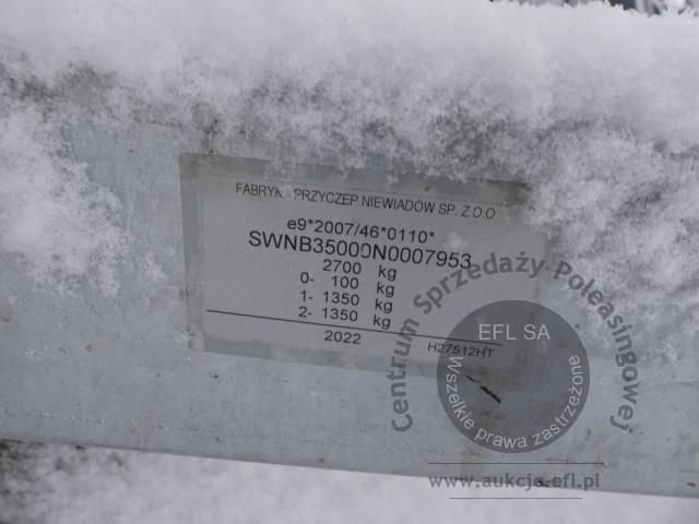 23 - Przyczepa gastronomiczna "KEBAB" Niewiadów B3500 2021r.