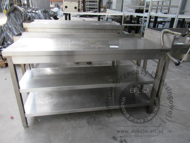 2 - Stół z 2 półkami Stalgast 1500x600x850