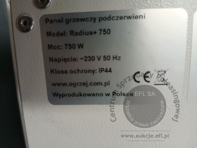 6 - Panele grzewcze Radius z termostatami