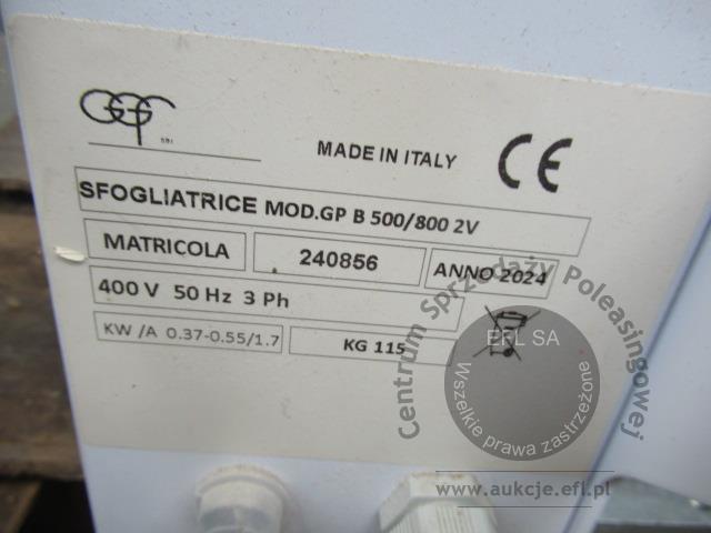 5 - Wałkownica nastawna do ciasta GGF 2024r.