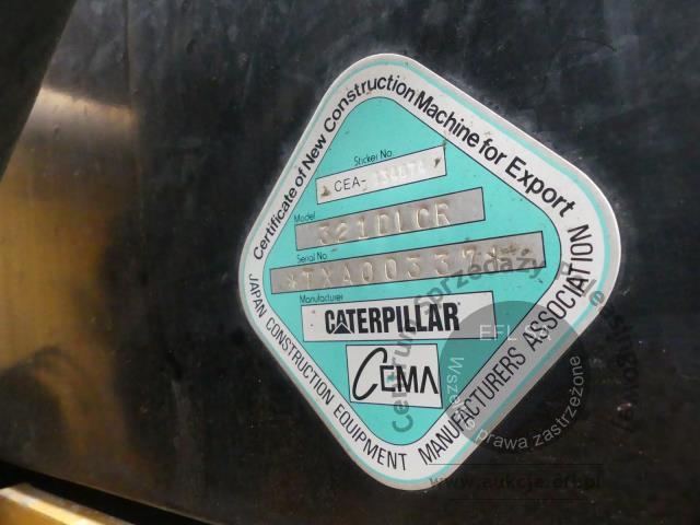 23 - Koparka gąsienicowa CATERPILLAR 321 D LCR 2011r.