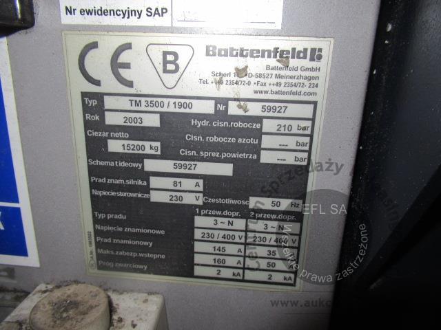 18 - Wtryskarka hydrauliczna BATTENFELD 2003r.