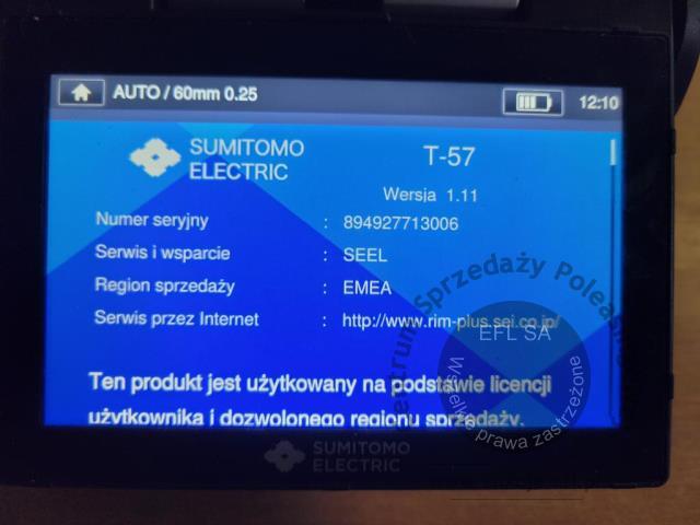 15 - Spawarka światłowodowa  SUMITOMO T-57 2021r.