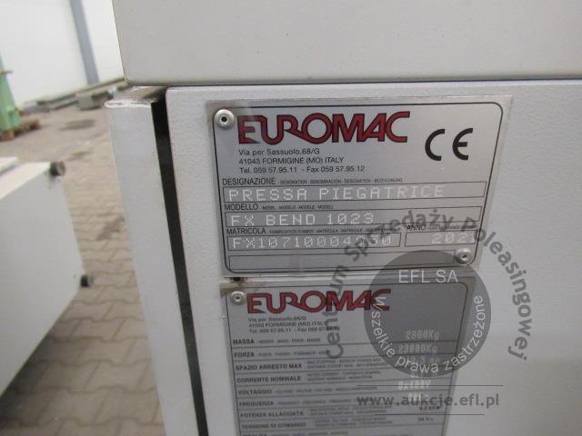 13 - Elektryczna prasa krawędziowa EUROMAC FX BEND 1023  2021r.