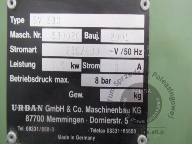 125 - Elementy linii do produkcji okien wg specyfikacji