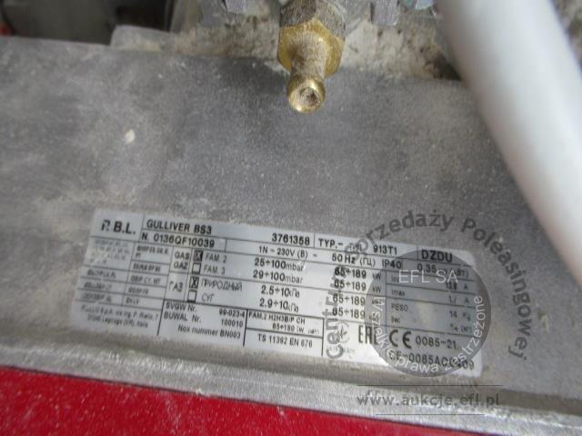17 - Elementy gazowego pieca piekarniczego TUBIX 421
