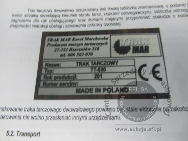 22 - Trak tarczowy TRAK MAR  TT-520