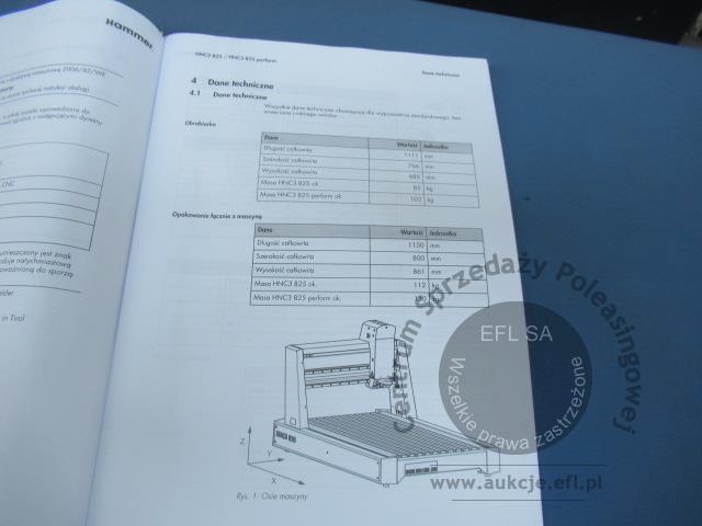25 - Ploter frezujący Felder KG HAMMER typ HNC3 825 2024r.
