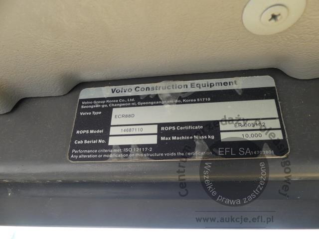 19 - Koparka gąsienicowa VOLVO ECR88D 2018r.