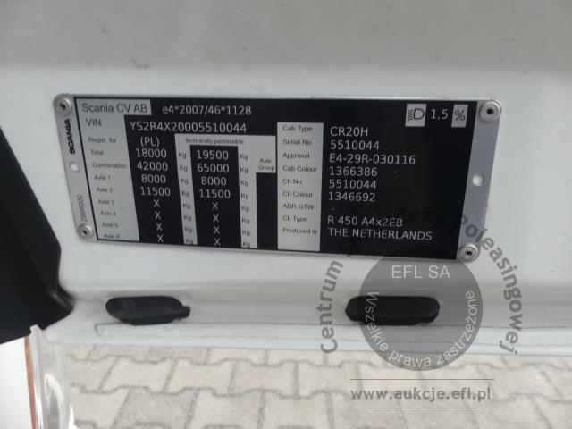 20 - SCANIA R450 A4X2EB AUTOMAT 2018r.