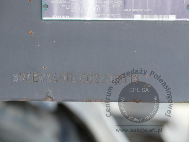 16 - Koparka kołowa VOLVO EW140D 2013r.