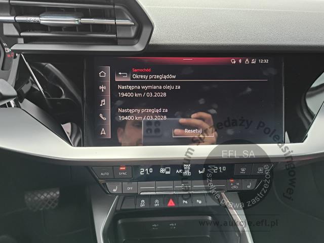 11 - AUDI A3 35 TFSI mHEV S tronic 2023r. WZ403FY Pojazd znajduje się w firmie ARCTOS GROUP sp. z o.o. Al. Krakowska 7, 02-183 Warszawa