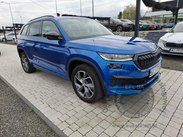 3 - SKODA Kodiaq 1.5 TSI ACT 4x2 Sportli 2022r. SK979XE Pojazd znajduje się w firmie AACAR sp. z o.o. Kasztanowa 5, 32-400 Jawornik